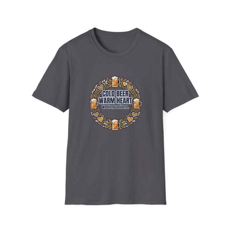 Cold Beer Warm Heart Dad T-Shirt – Funny Gift for Him