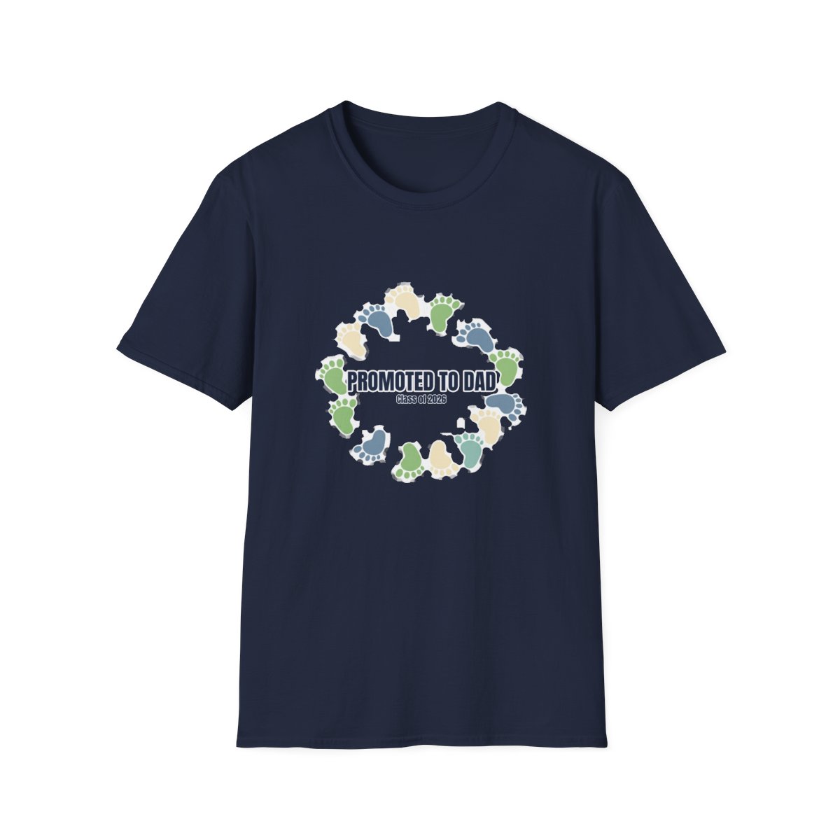 Promoted To Dad 2026 New Dad Announcement T-Shirt