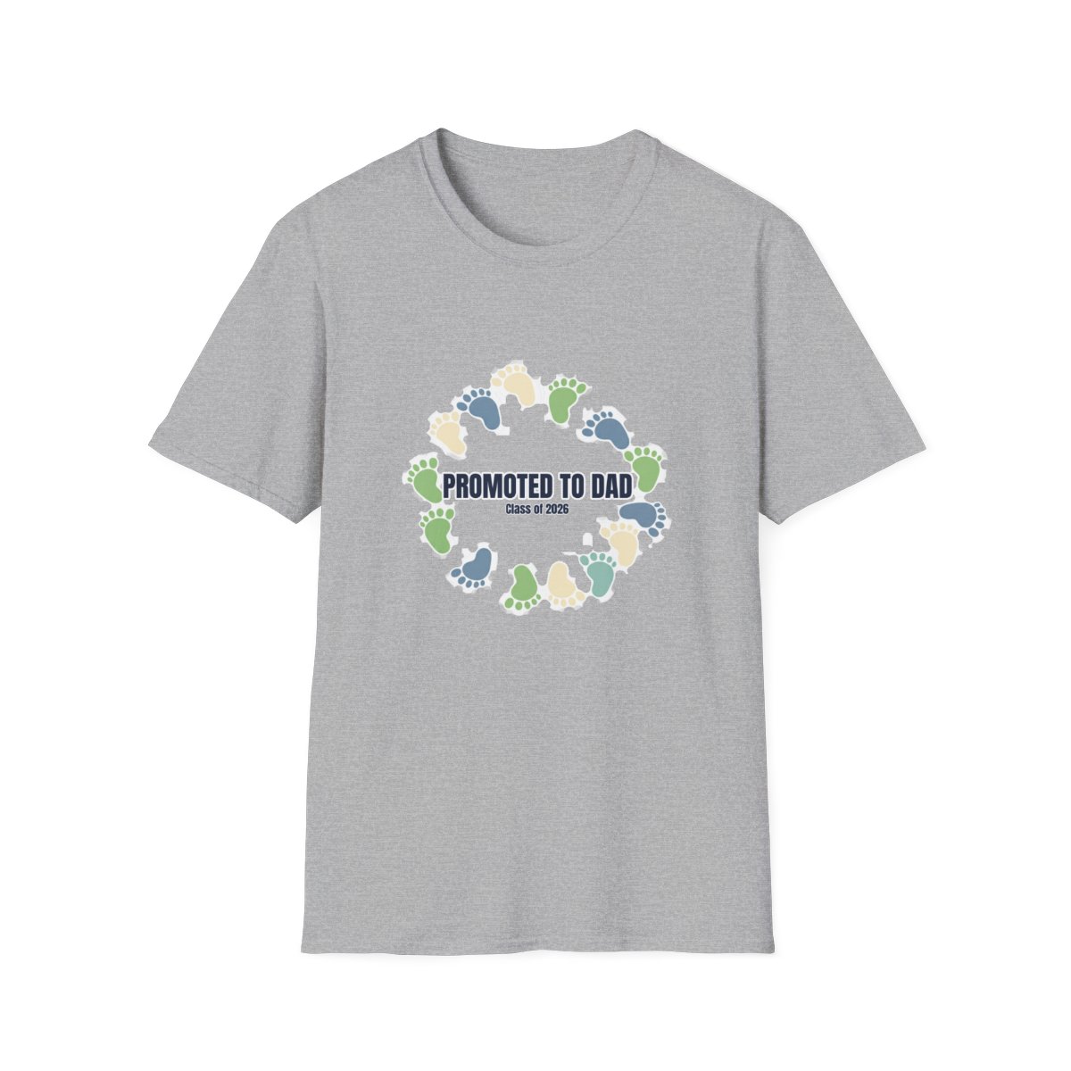 Promoted To Dad 2026 New Dad Announcement T-Shirt