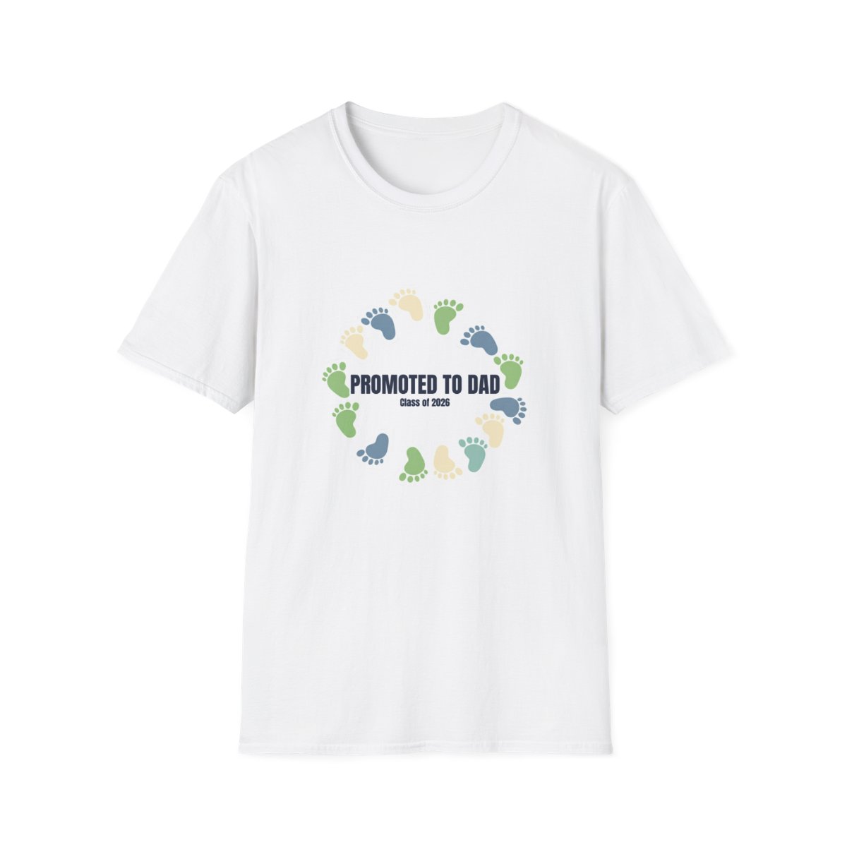 Promoted To Dad 2026 New Dad Announcement T-Shirt