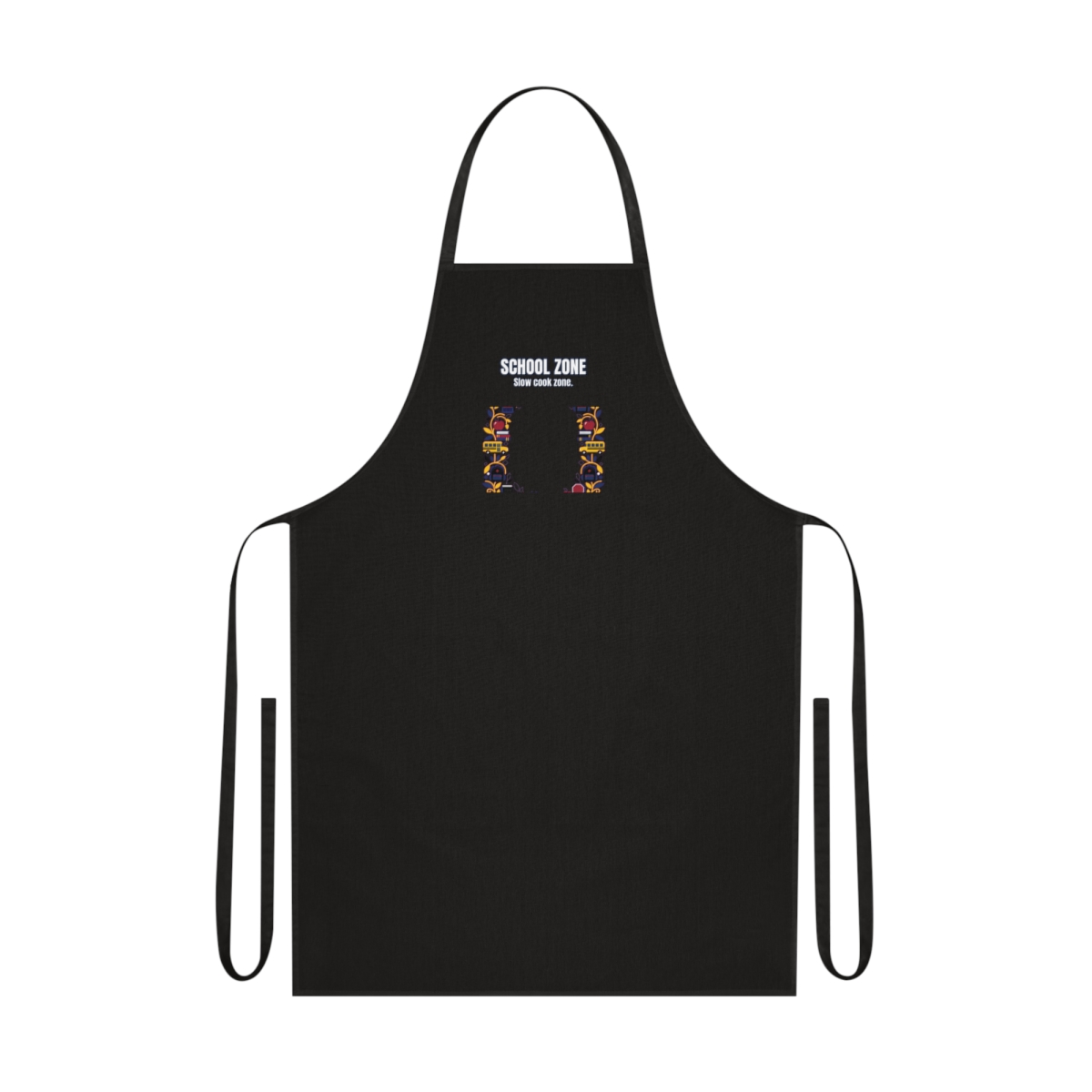 School Zone Apron – Funny School Bus Driver Gift