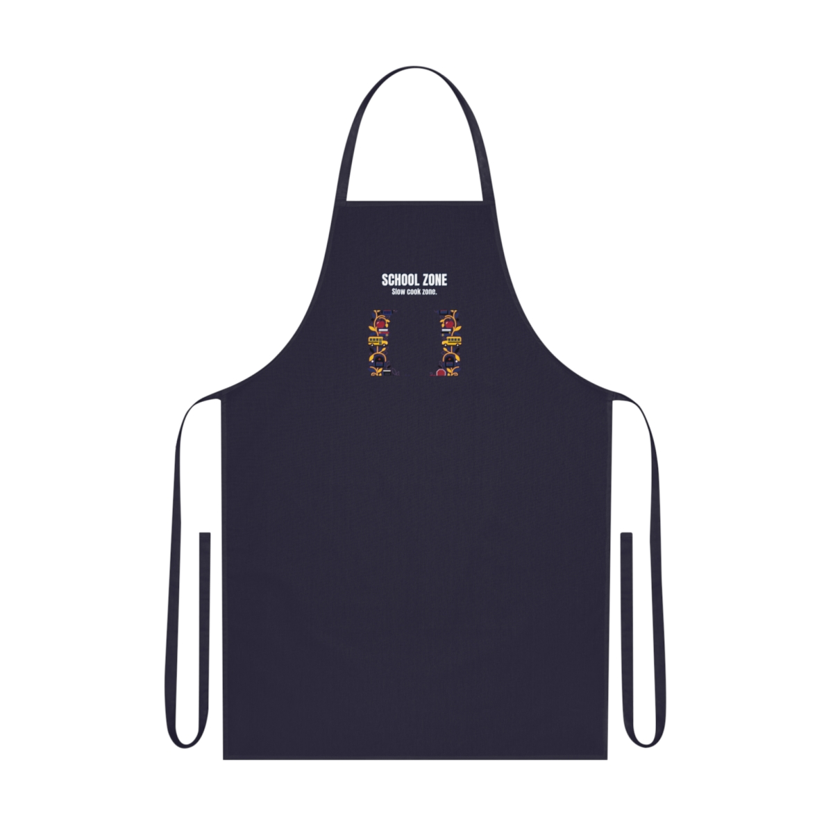 School Zone Apron – Funny School Bus Driver Gift