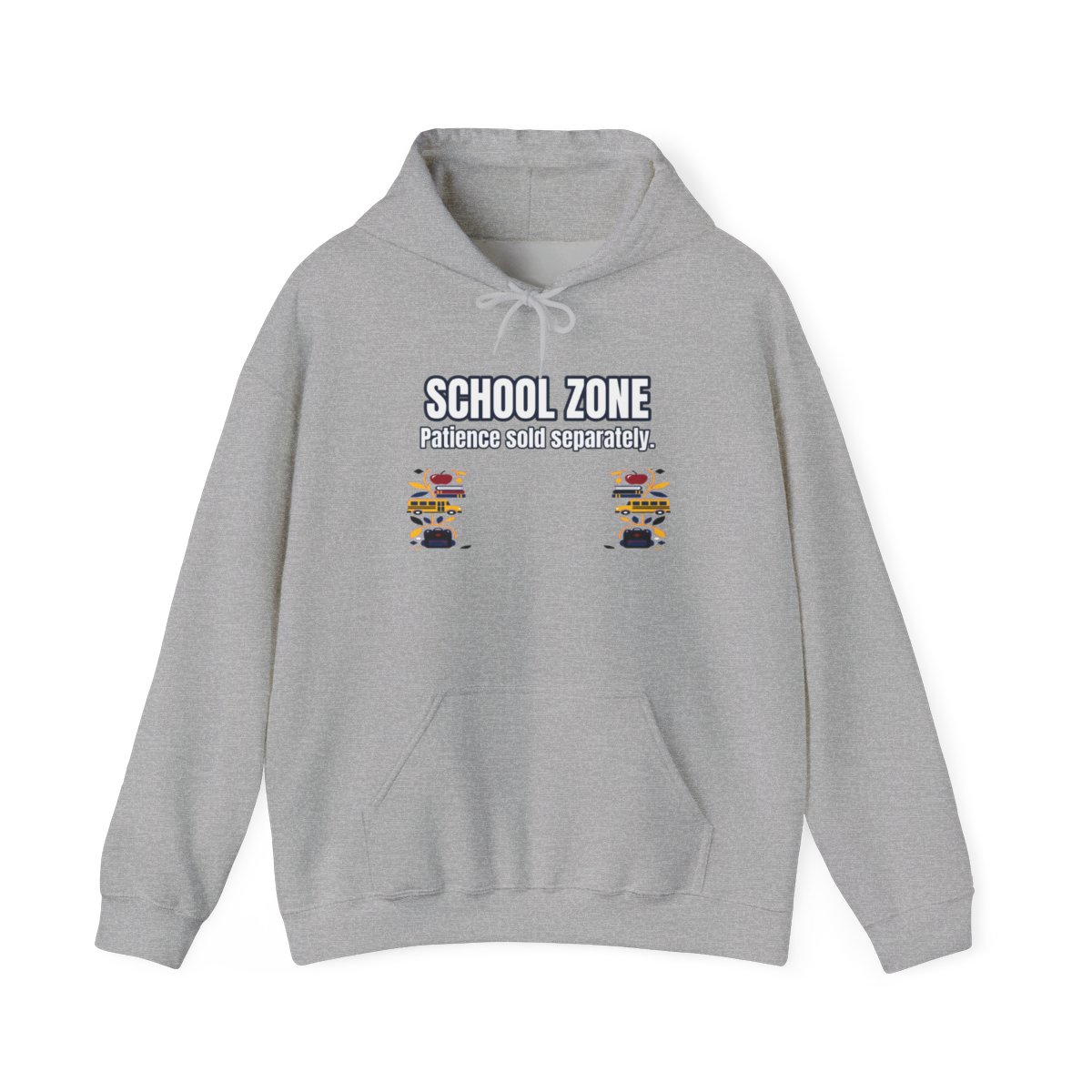 School Zone Hoodie – Funny School Bus Driver Gift
