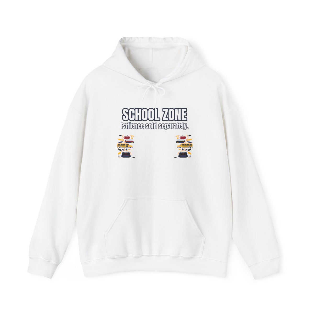School Zone Hoodie – Funny School Bus Driver Gift