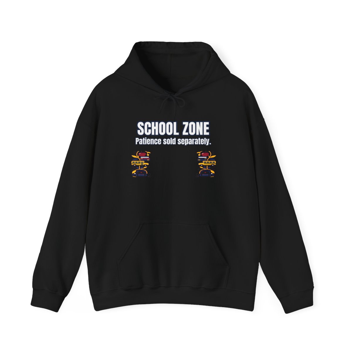 School Zone Hoodie – Funny School Bus Driver Gift
