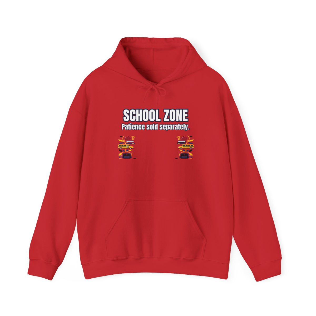 School Zone Hoodie – Funny School Bus Driver Gift