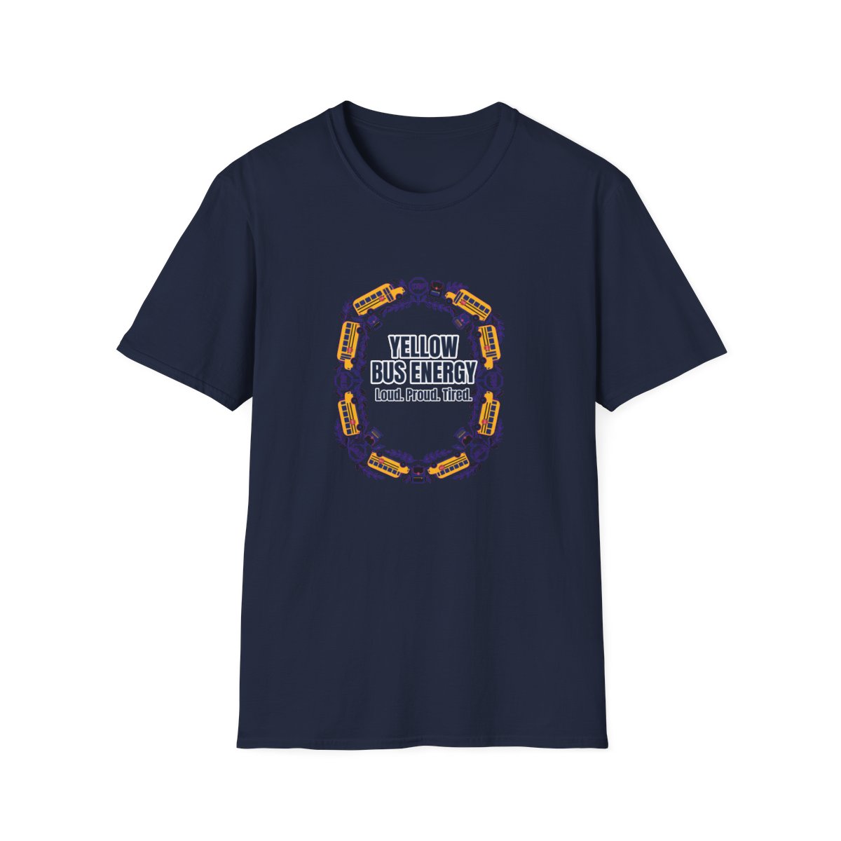 Yellow Bus Energy T-Shirt – Funny School Bus Driver Gift