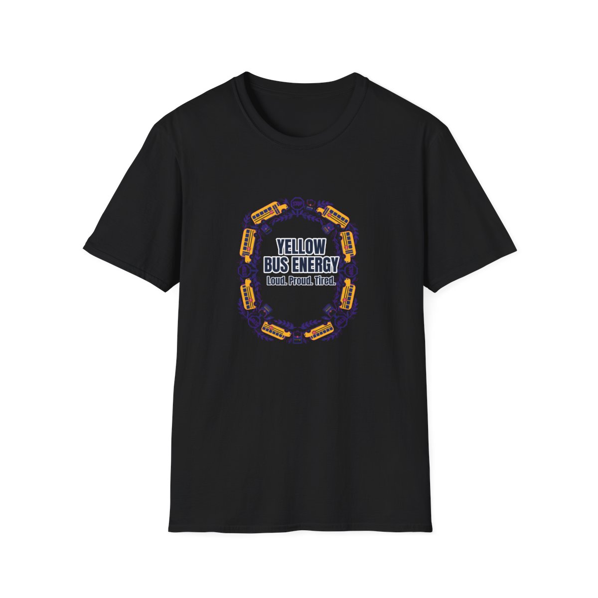 Yellow Bus Energy T-Shirt – Funny School Bus Driver Gift