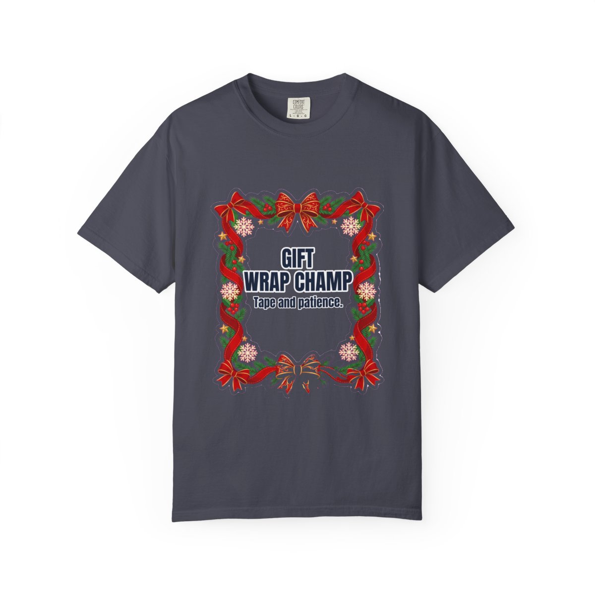 Gift Wrap Champ Dad T-Shirt – Funny Gift for Him