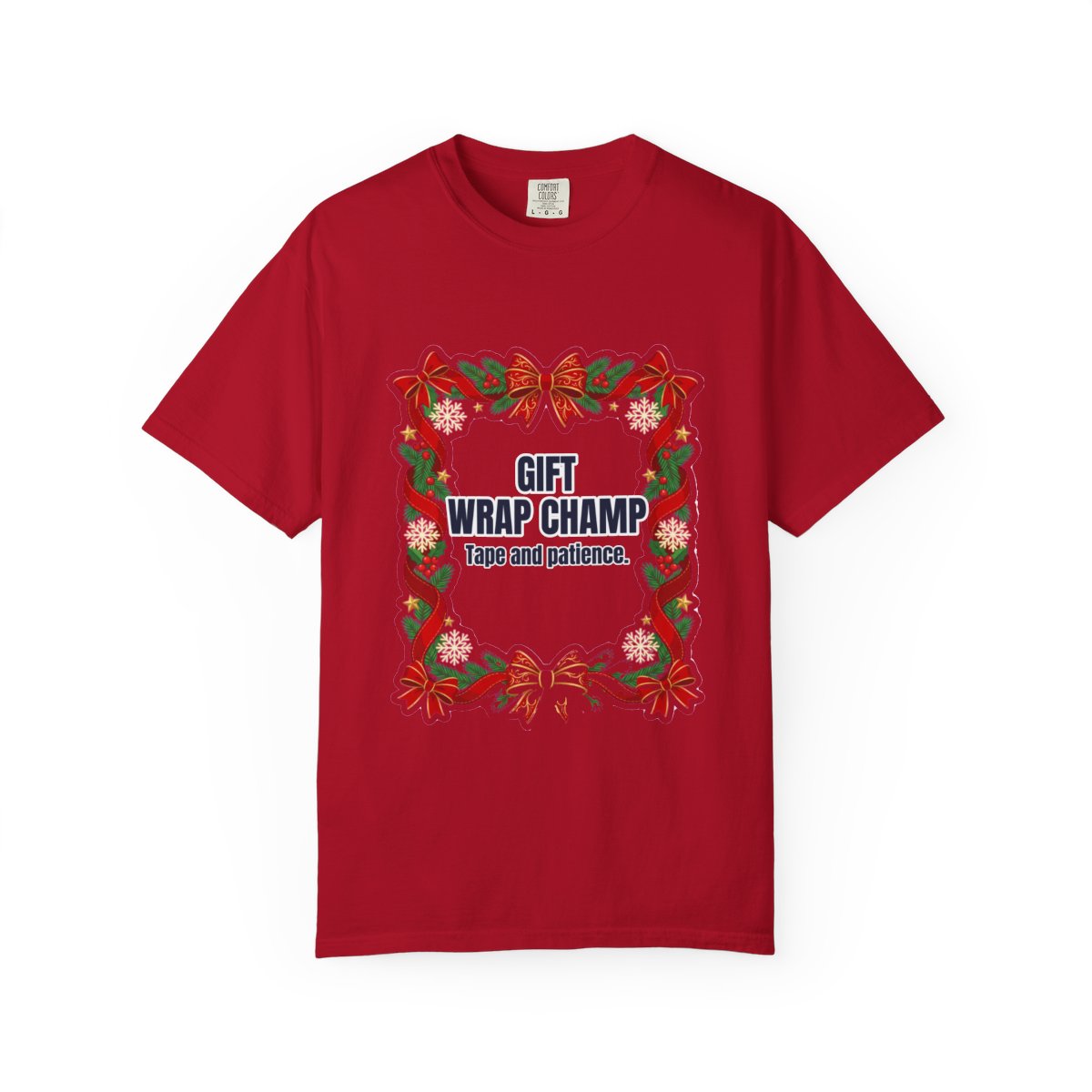 Gift Wrap Champ Dad T-Shirt – Funny Gift for Him