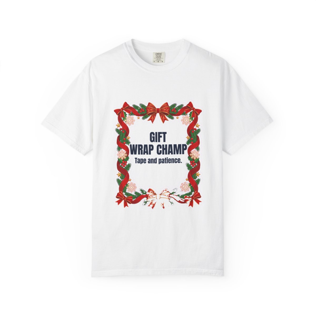 Gift Wrap Champ Dad T-Shirt – Funny Gift for Him